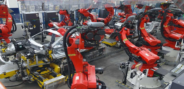 chaine production robot